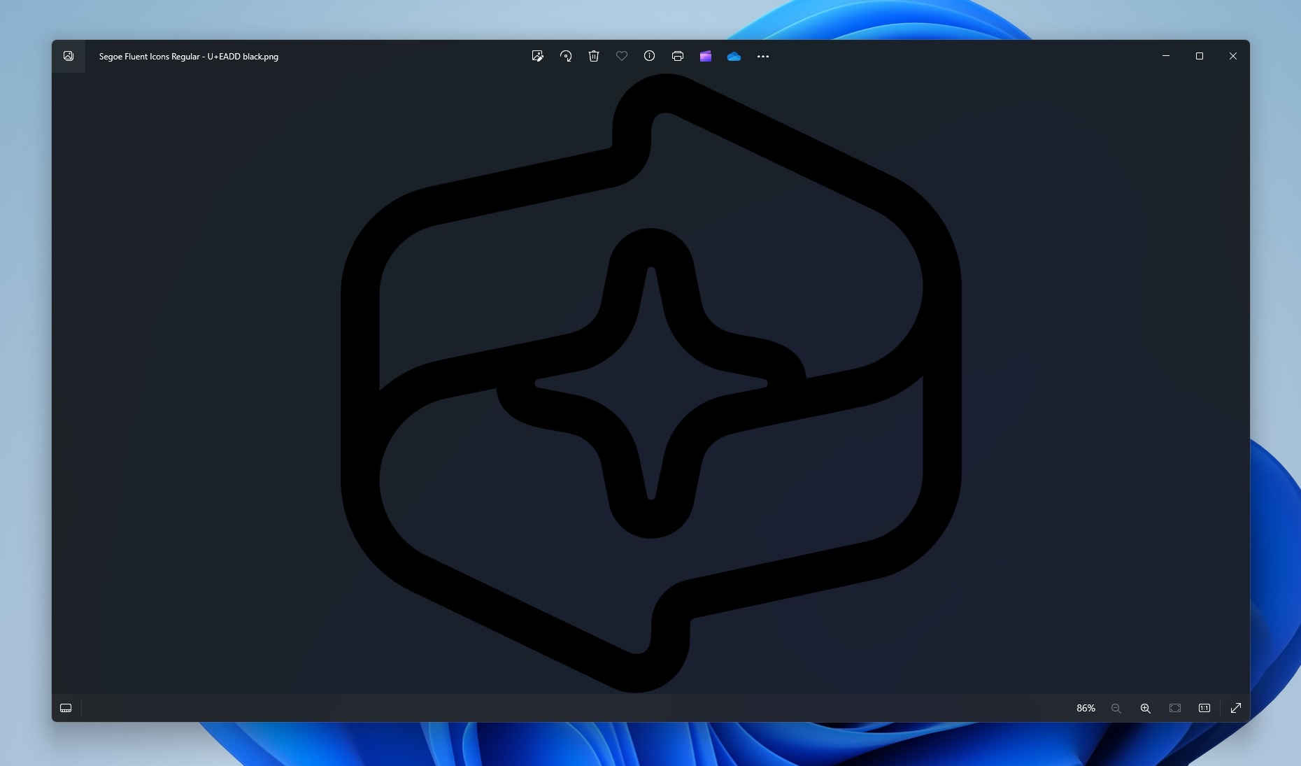 AI Explorer icon black