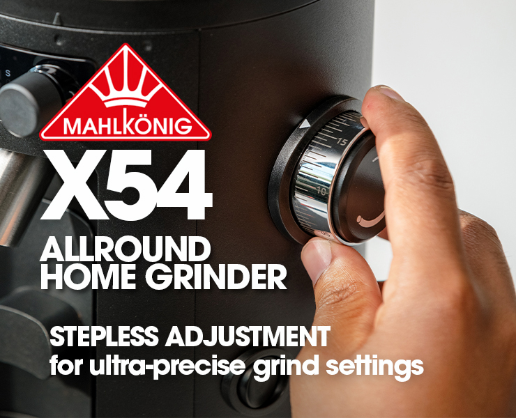 banner advertising mahlkonig x54 coffee grinder stepless adjustment
