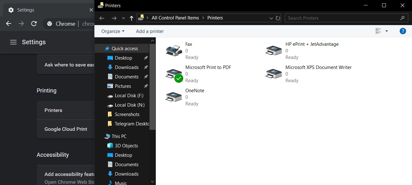 Old printer integration