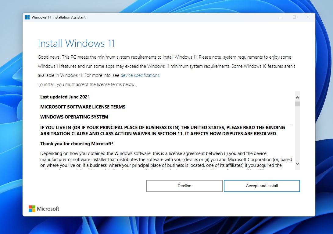 Windows 11 Installation Assistant Tool