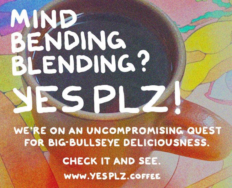 banner advertising mind bending blending at yesplz online coffee subscription